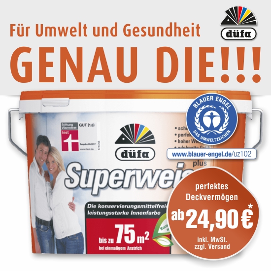 düfa Superweiss plu K414 Innendispersionsfarbe