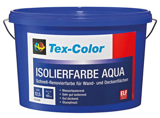 Tex-Color Isolierfarbe Aqua - weiß