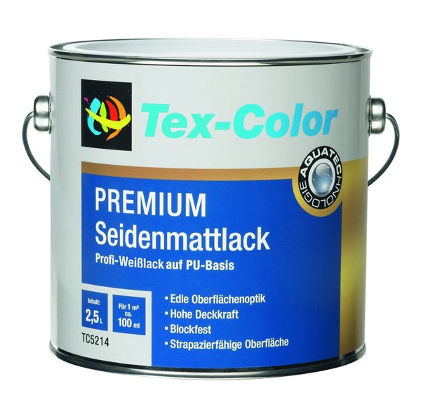 Tex-Color - Premium Seidenmattlack - weiß