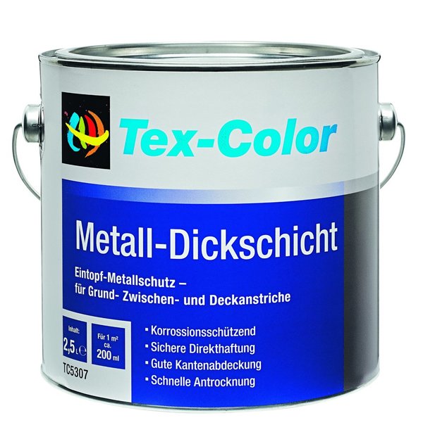 Tex-Color - Metall - Dickschichtlack - weiß